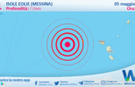 Scossa di terremoto magnitudo 3.1 nei pressi di Isole Eolie (Messina)