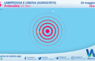 Scossa di terremoto magnitudo 3.6 nei pressi di Lampedusa e Linosa (Agrigento)