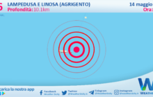 Scossa di terremoto magnitudo 3.6 nei pressi di Lampedusa e Linosa (Agrigento)