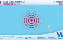 Scossa di terremoto magnitudo 3.8 nei pressi di Isole Eolie (Messina)