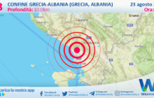 Scossa di terremoto magnitudo 4.3 nei pressi di Confine Grecia-Albania (GRECIA, ALBANIA)