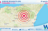 Scossa di terremoto magnitudo 3.0 nei pressi di Regalbuto (EN)