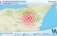 Scossa di terremoto magnitudo 2.9 nei pressi di Regalbuto (EN)