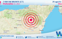 Scossa di terremoto magnitudo 3.2 nei pressi di Bronte (CT)