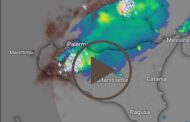 Meteo Sicilia: temporali e locali nubifragi in atto.Il movimento della linea temporalesca  vista dal sat live