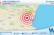 Scossa di terremoto magnitudo 3.6 nei pressi di Paternò (CT)