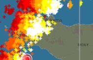 Meteo Sicilia: nubifragi in atto! Oltre 88mm raggiunti nel trapanese. Temporali in spostamento su palermitano ed agrigentino.