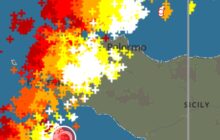 Meteo Sicilia: nubifragi in atto! Oltre 88mm raggiunti nel trapanese. Temporali in spostamento su palermitano ed agrigentino.