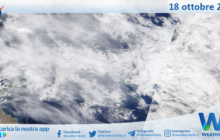 Meteo Sicilia: immagine satellitare Nasa di martedì 18 ottobre 2022