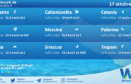 Meteo Sicilia: condizioni meteo-marine previste per lunedì 17 ottobre 2022