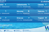 Meteo Sicilia: condizioni meteo-marine previste per venerdì 21 ottobre 2022