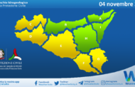 Meteo Sicilia: avviso rischio idrogeologico per venerdì 04 novembre 2022