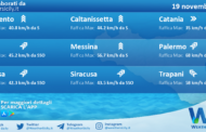 Meteo Sicilia: condizioni meteo-marine previste per sabato 19 novembre 2022