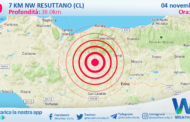 Scossa di terremoto magnitudo 2.9 nei pressi di Resuttano (CL)