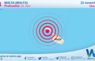 Scossa di terremoto magnitudo 4.3 nei pressi di Malta (MALTA)