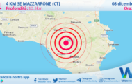 Scossa di terremoto magnitudo 4.1 nei pressi di Mazzarrone (CT)