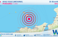 Scossa di terremoto magnitudo 2.7 nei pressi di Isole Eolie (Messina)