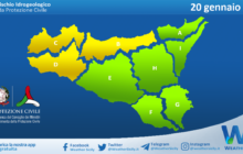 Meteo Sicilia: avviso rischio idrogeologico per venerdì 20 gennaio 2023