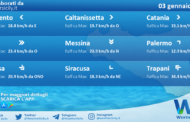 Meteo Sicilia: condizioni meteo-marine previste per martedì 03 gennaio 2023