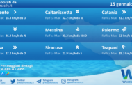 Meteo Sicilia: condizioni meteo-marine previste per domenica 15 gennaio 2023