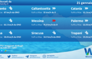 Meteo Sicilia: condizioni meteo-marine previste per sabato 21 gennaio 2023