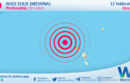 Scossa di terremoto magnitudo 2.9 nei pressi di Isole Eolie (Messina)