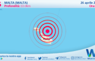 Scossa di terremoto magnitudo 2.5 nei pressi di Malta (MALTA)