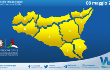 Meteo Sicilia: bollettino di allerta meteo per domani, lunedì 08 maggio 2023
