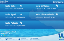 Meteo Sicilia, isole minori: previsioni meteo mare e vento per domani, martedì 02 maggio 2023