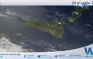 Meteo Sicilia: immagine satellitare Nasa di mercoledì 24 maggio 2023