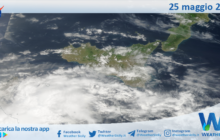 Meteo Sicilia: immagine satellitare Nasa di giovedì 25 maggio 2023