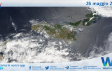 Meteo Sicilia: immagine satellitare Nasa di venerdì 26 maggio 2023