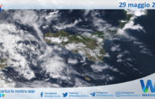 Meteo Sicilia: immagine satellitare Nasa di lunedì 29 maggio 2023