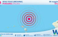 Scossa di terremoto magnitudo 3.0 nei pressi di Isole Eolie (Messina)