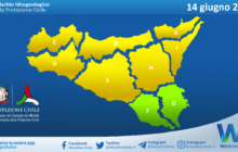 Meteo Sicilia: bollettino di allerta meteo per domani, mercoledì 14 giugno 2023