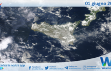 Meteo Sicilia: immagine satellitare Nasa di giovedì 01 giugno 2023