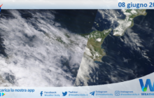 Meteo Sicilia: immagine satellitare Nasa di giovedì 08 giugno 2023