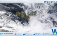 Meteo Sicilia: immagine satellitare Nasa di sabato 10 giugno 2023