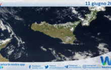 Meteo Sicilia: immagine satellitare Nasa di domenica 11 giugno 2023