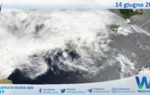 Meteo Sicilia: immagine satellitare Nasa di mercoledì 14 giugno 2023