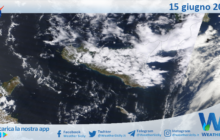 Meteo Sicilia: immagine satellitare Nasa di giovedì 15 giugno 2023