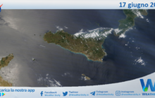 Meteo Sicilia: immagine satellitare Nasa di sabato 17 giugno 2023