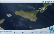 Meteo Sicilia: immagine satellitare Nasa di domenica 18 giugno 2023