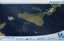 Meteo Sicilia: immagine satellitare Nasa di domenica 18 giugno 2023