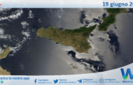 Meteo Sicilia: immagine satellitare Nasa di lunedì 19 giugno 2023