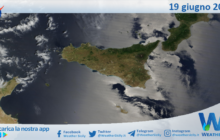 Meteo Sicilia: immagine satellitare Nasa di lunedì 19 giugno 2023