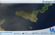 Meteo Sicilia: immagine satellitare Nasa di martedì 20 giugno 2023