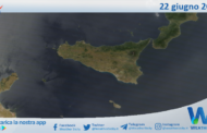 Meteo Sicilia: immagine satellitare Nasa di giovedì 22 giugno 2023