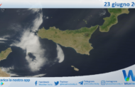 Meteo Sicilia: immagine satellitare Nasa di venerdì 23 giugno 2023