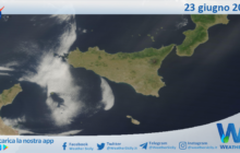 Meteo Sicilia: immagine satellitare Nasa di venerdì 23 giugno 2023